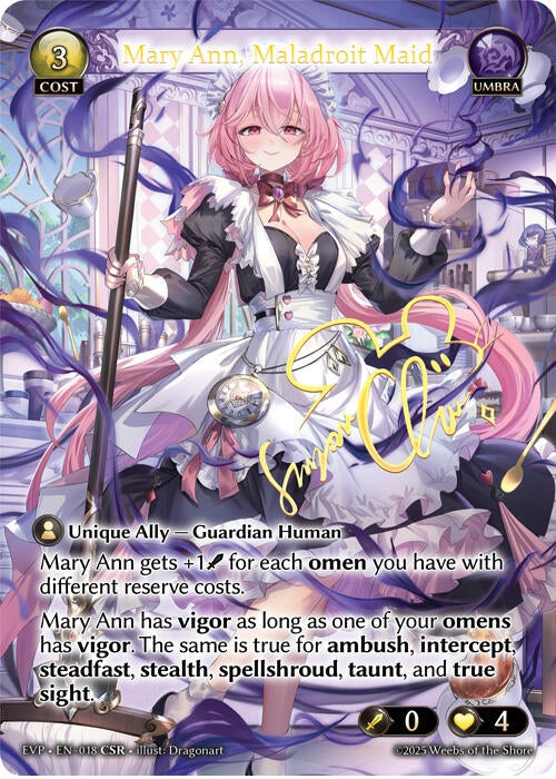 Image for Mary Ann, Maladroit Maid (CSR) (018) (Promotional Cards) - Grand Archive TCG