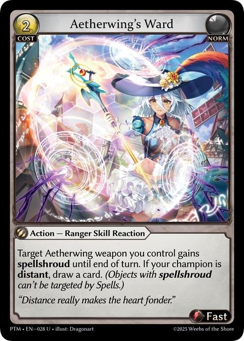 Image for Aetherwing's Ward (028) (Phantom Monarchs) - Grand Archive TCG