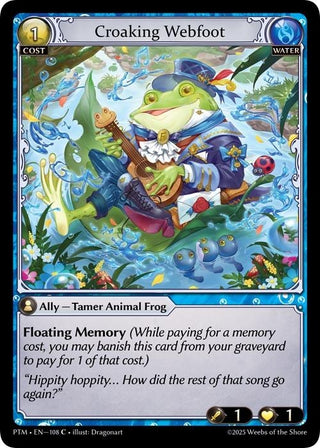 Image for Croaking Webfoot (108) (Phantom Monarchs) - Grand Archive TCG