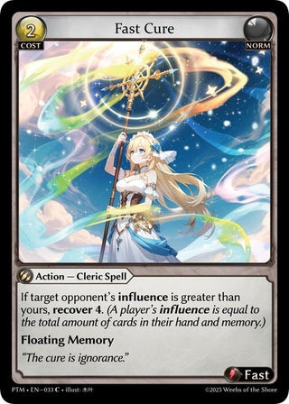 Image for Fast Cure (033) (Phantom Monarchs) - Grand Archive TCG
