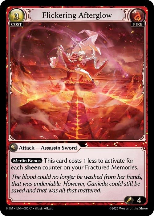 Image for Flickering Afterglow (085) (Phantom Monarchs) - Grand Archive TCG