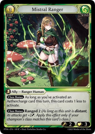 Image for Mistral Ranger (149) (Phantom Monarchs) - Grand Archive TCG