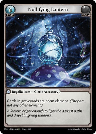 Image for Nullifying Lantern (015) (Phantom Monarchs) - Grand Archive TCG