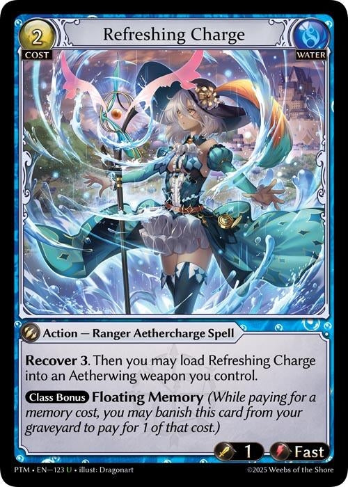 Image for Refreshing Charge (123) (Phantom Monarchs) - Grand Archive TCG