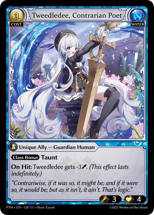 Image for Tweedledee, Contrarian Poet (128) (Phantom Monarchs) - Grand Archive TCG