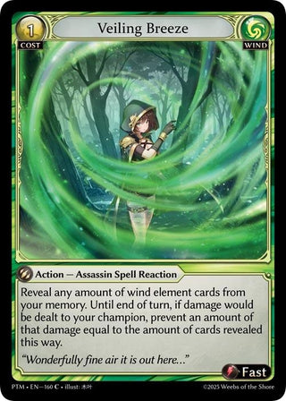 Image for Veiling Breeze (160) (Phantom Monarchs) - Grand Archive TCG