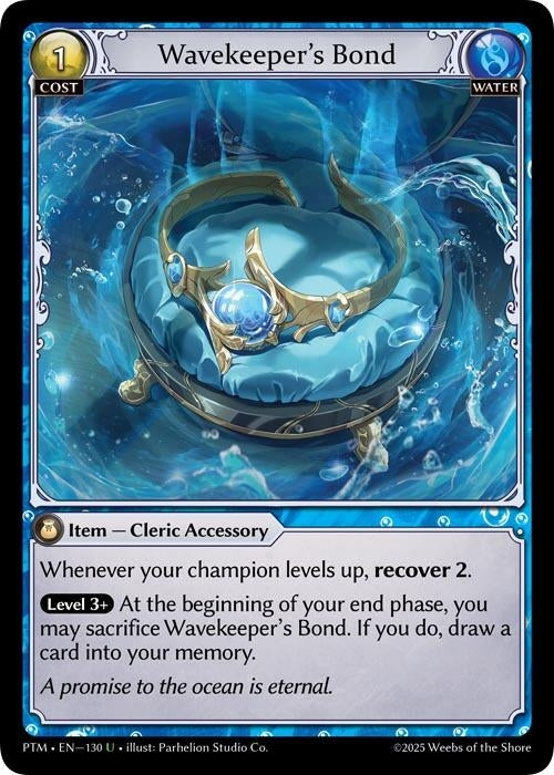 Image for Wavekeeper's Bond (130) (Phantom Monarchs) - Grand Archive TCG