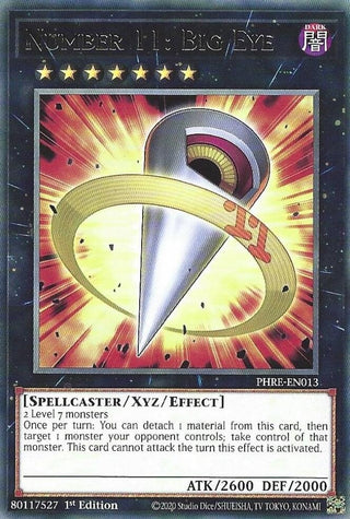 Image for Number 11: Big Eye (PHRE-EN013) (Phantom Revenge) - YuGiOh