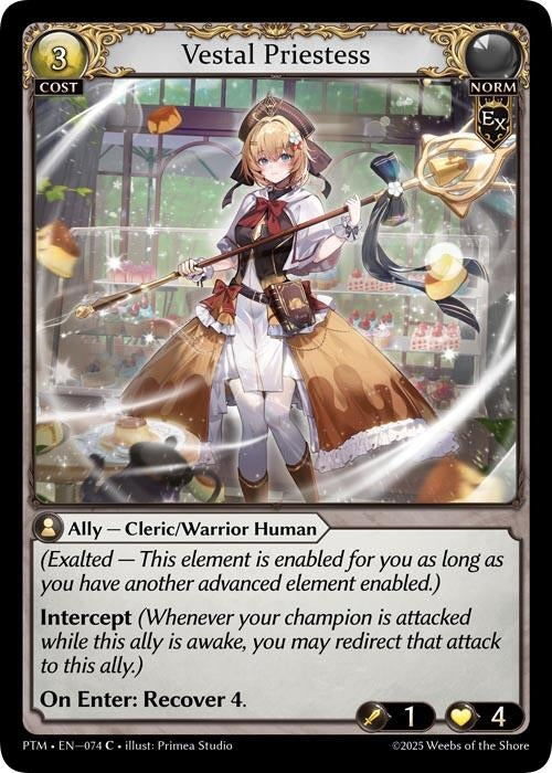 Image for Vestal Priestess (Curio Foil) (074) (Phantom Monarchs) - Grand Archive TCG