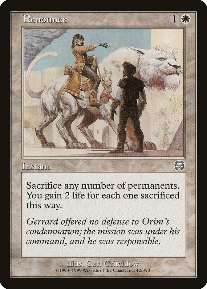Renounce (42) [MMQ] - MTG Single