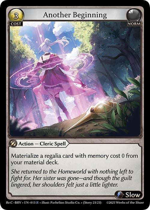 Image for Another Beginning (013) (Merlin Re: Collection, Brilliant Vestige) - Grand Archive TCG