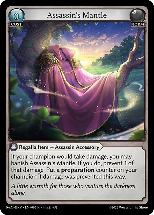 Image for Assassin's Mantle (005) (Merlin Re: Collection, Brilliant Vestige) - Grand Archive TCG