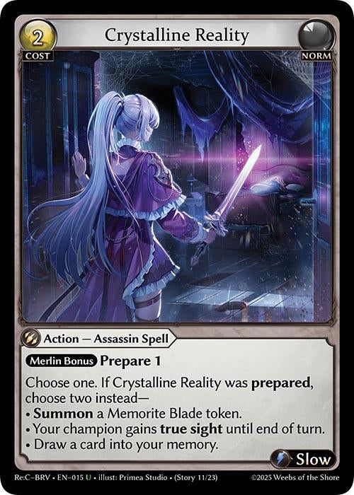 Image for Crystalline Reality (015) (Merlin Re: Collection, Brilliant Vestige) - Grand Archive TCG
