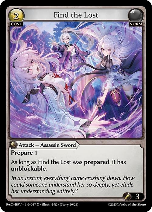 Image for Find the Lost (017) (Merlin Re: Collection, Brilliant Vestige) - Grand Archive TCG