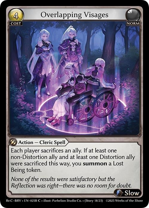 Image for Overlapping Visages (025B) (025B) (Merlin Re: Collection, Brilliant Vestige) - Grand Archive TCG