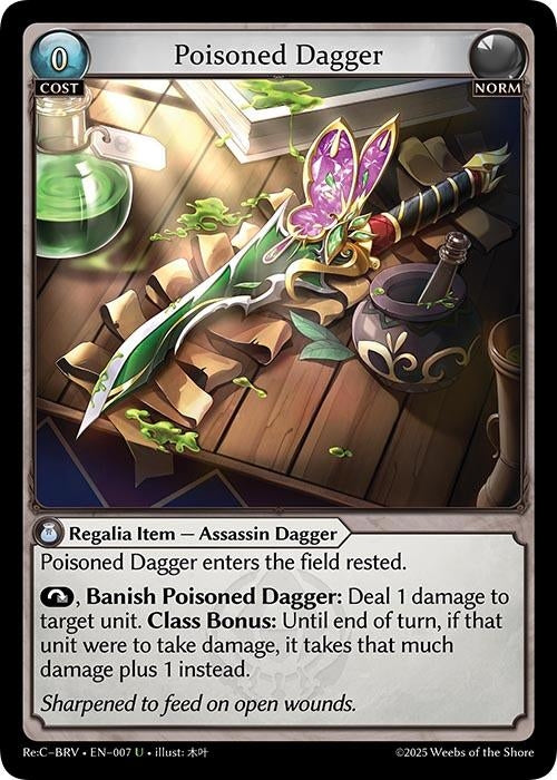 Image for Poisoned Dagger (007) (Merlin Re: Collection, Brilliant Vestige) - Grand Archive TCG