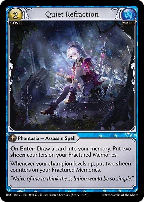 Image for Quiet Refraction (030) (Merlin Re: Collection, Brilliant Vestige) - Grand Archive TCG