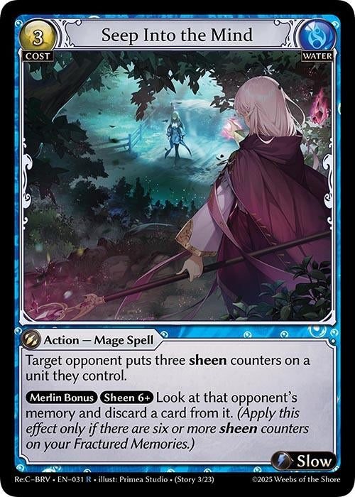 Image for Seep Into the Mind (031) (Merlin Re: Collection, Brilliant Vestige) - Grand Archive TCG