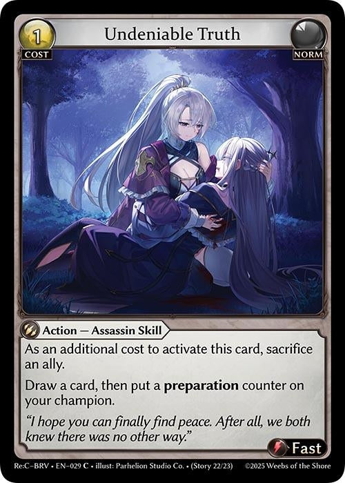 Image for Undeniable Truth (029) (Merlin Re: Collection, Brilliant Vestige) - Grand Archive TCG