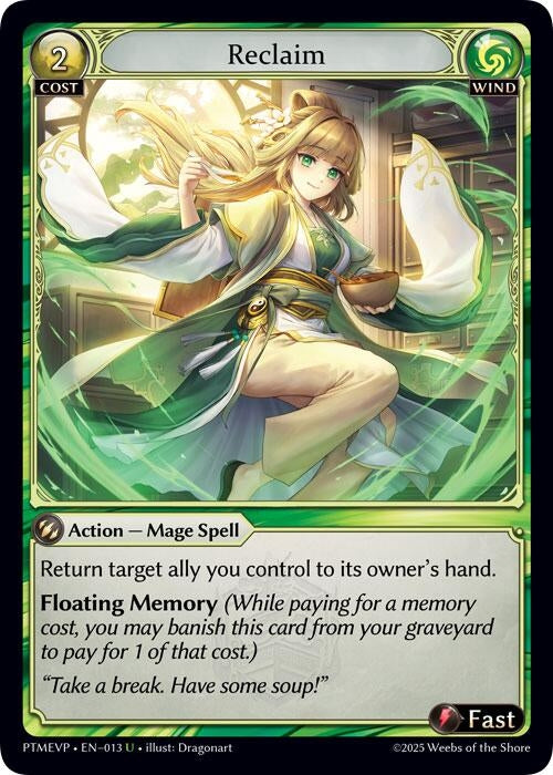 Image for Reclaim (013) (Phantom Monarchs Event Pack) - Grand Archive TCG