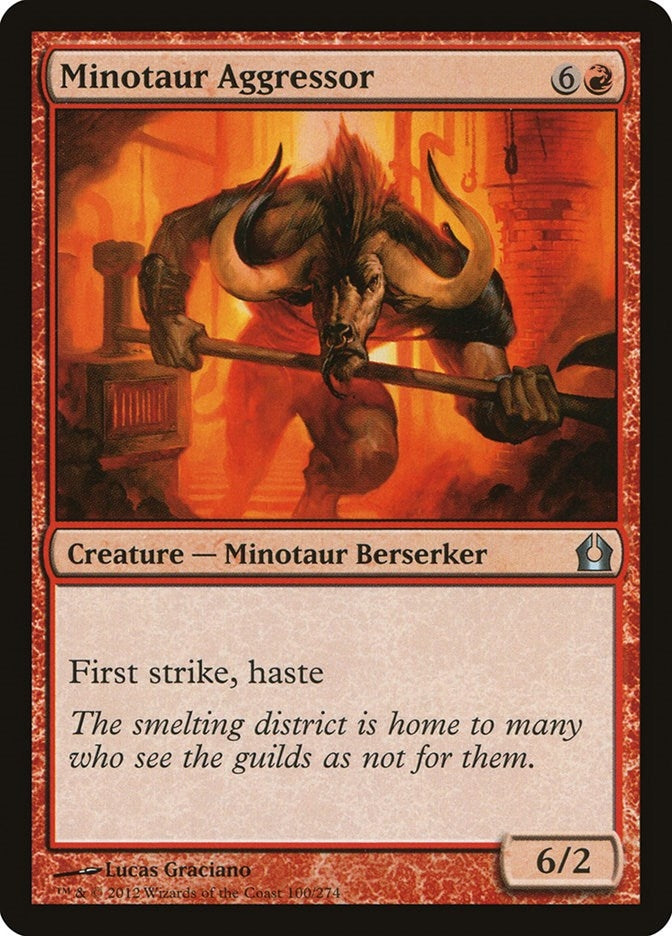 Minotaur Aggressor (100) [RTR] - MTG Single