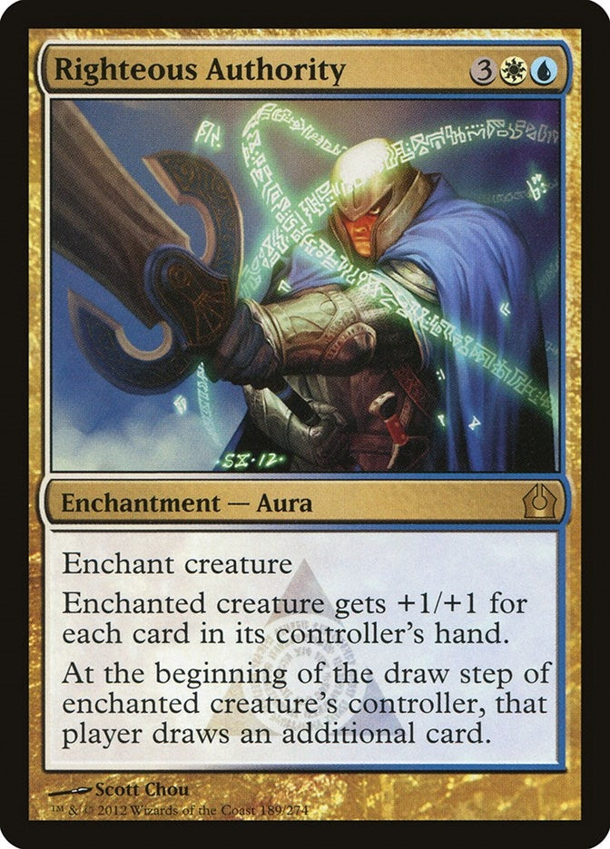 Righteous Authority (189) [RTR] - MTG Single