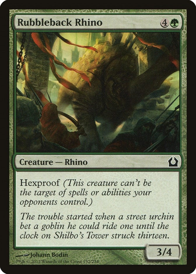 Rubbleback Rhino (132) [RTR] - MTG Single