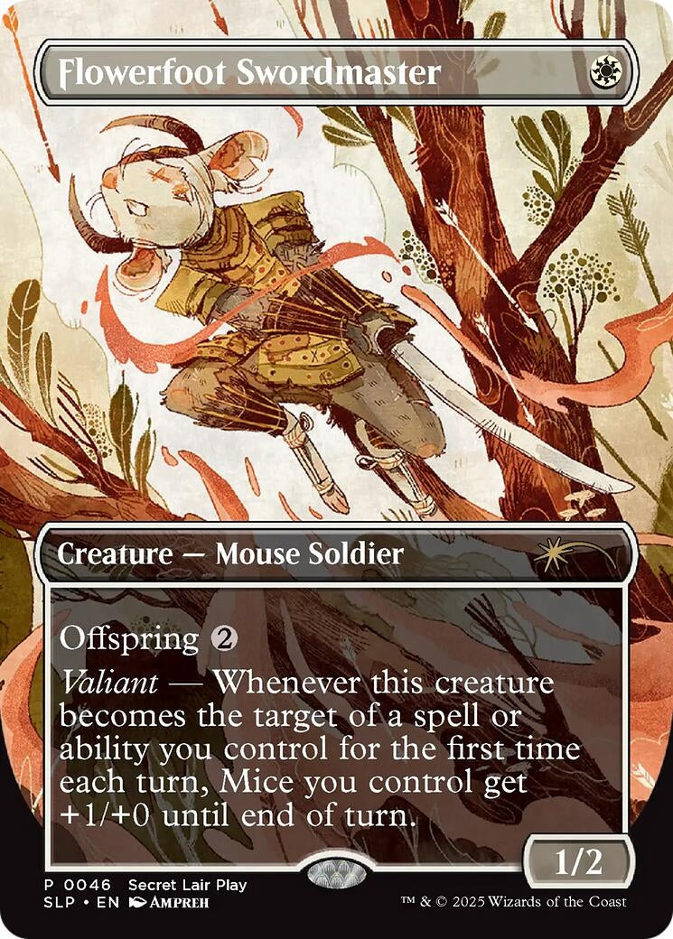 Image for Flowerfoot Swordmaster (46) (Secret Lair Showdown) - Magic: The Gathering