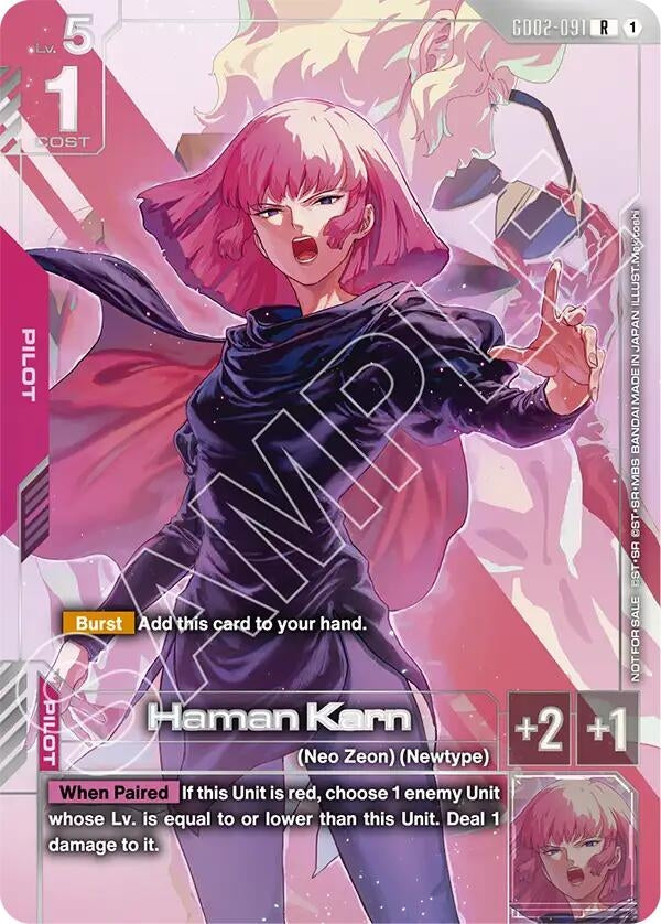 Image for Haman Karn (Newtype Challenge 2025 Mission 3) (GD02-091) (Gundam Promotional Cards) - Gundam Card Game