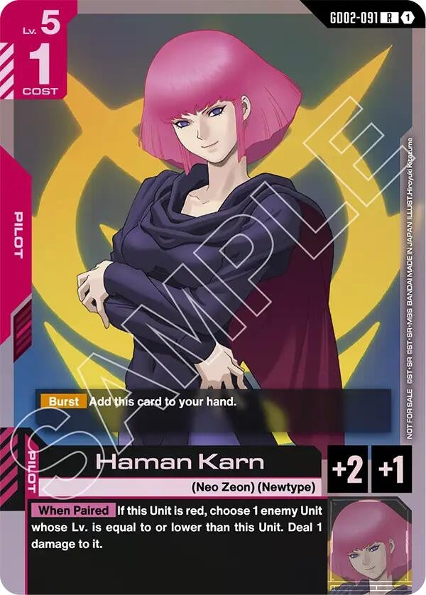 Image for Haman Karn (GD02-091) (Gundam Promotional Cards) - Gundam Card Game