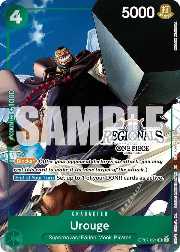 Image for Urouge (Online Regional Participation Pack 2025 Vol.1) (OP07-021) (One Piece Promotion Cards) - One Piece Card Game