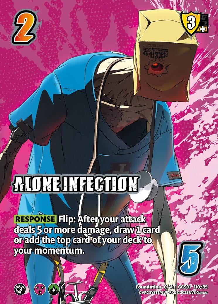 Image for ALONE INFECTION (Alternate Art) (GGS01 110/85) (GUILTY GEAR -STRIVE-) - UniVersus