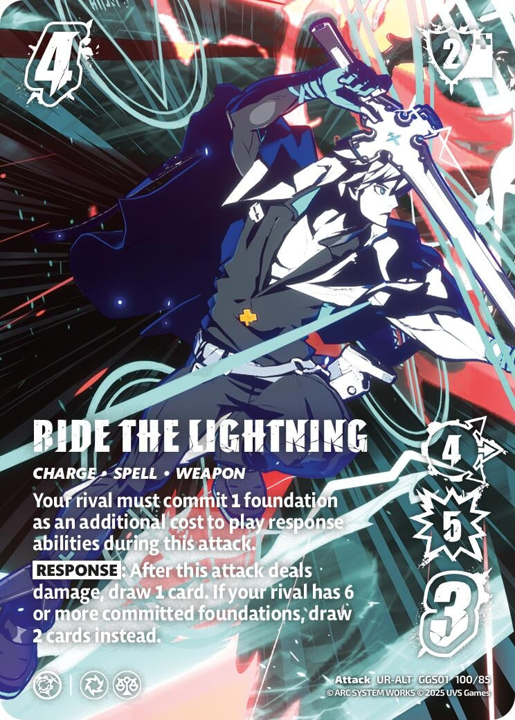 Image for RIDE THE LIGHTNING (Alternate Art) (GGS01 100/85) (GUILTY GEAR -STRIVE-) - UniVersus