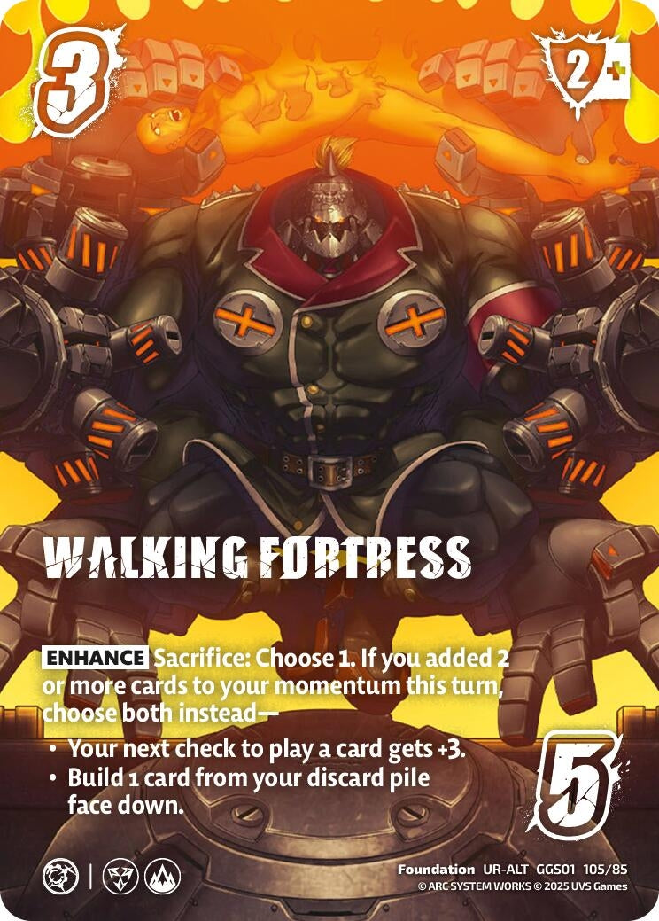 Image for WALKING FORTRESS (Alternate Art) (GGS01 105/85) (GUILTY GEAR -STRIVE-) - UniVersus