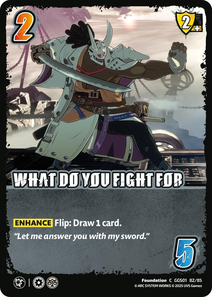 Image for WHAT DO YOU FIGHT FOR (GGS01 82/85) (GUILTY GEAR -STRIVE-) - UniVersus