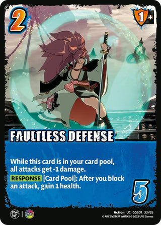 Image for FAULTLESS DEFENSE (GGS01 33/85) (GUILTY GEAR -STRIVE-) - UniVersus