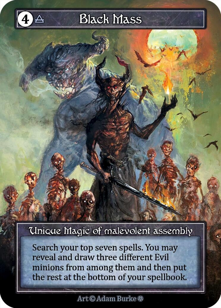 Image for Black Mass (Foil) (Gothic) - Sorcery: Contested Realm