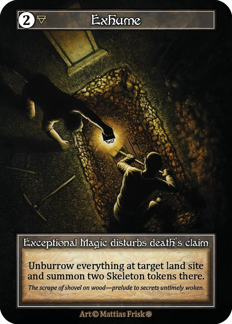Image for Exhume (Foil) (Gothic) - Sorcery: Contested Realm