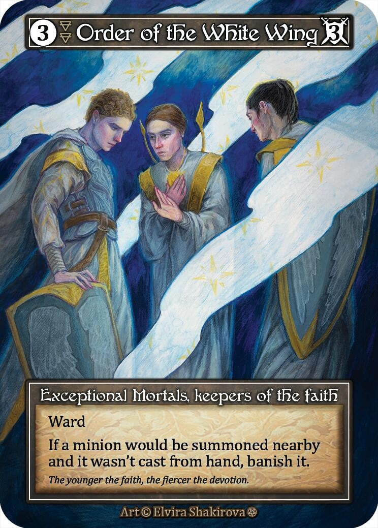 Image for Order of the White Wing (Foil) (Gothic) - Sorcery: Contested Realm