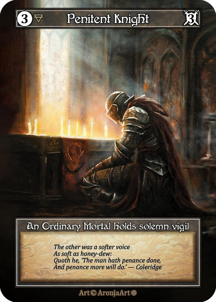 Image for Penitent Knight (Foil) (Gothic) - Sorcery: Contested Realm