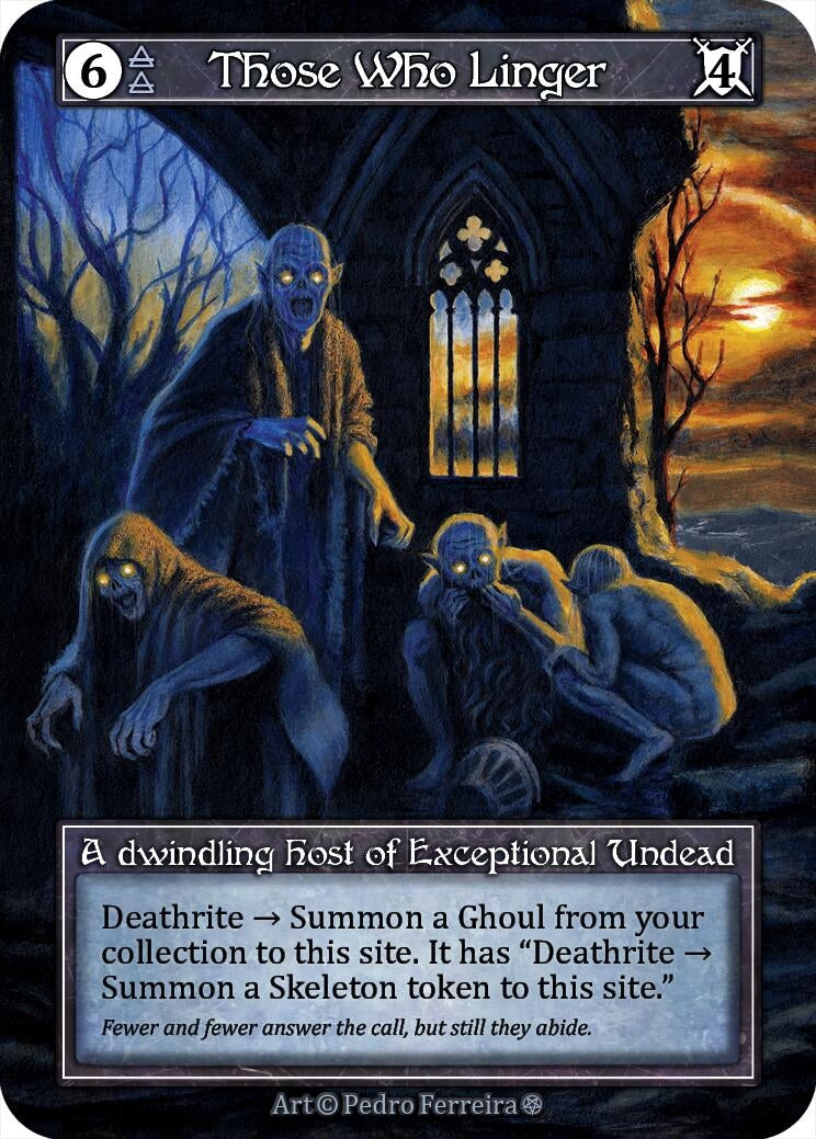 Image for Those Who Linger (Foil) (Gothic) - Sorcery: Contested Realm
