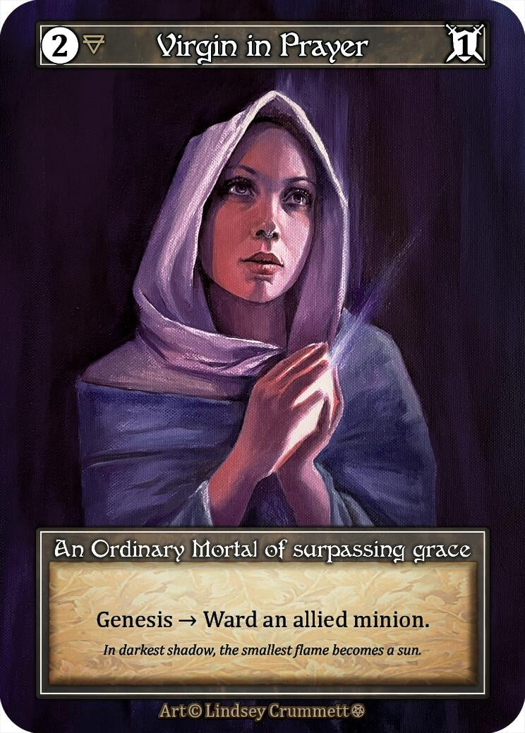 Image for Virgin in Prayer (Foil) (Gothic) - Sorcery: Contested Realm