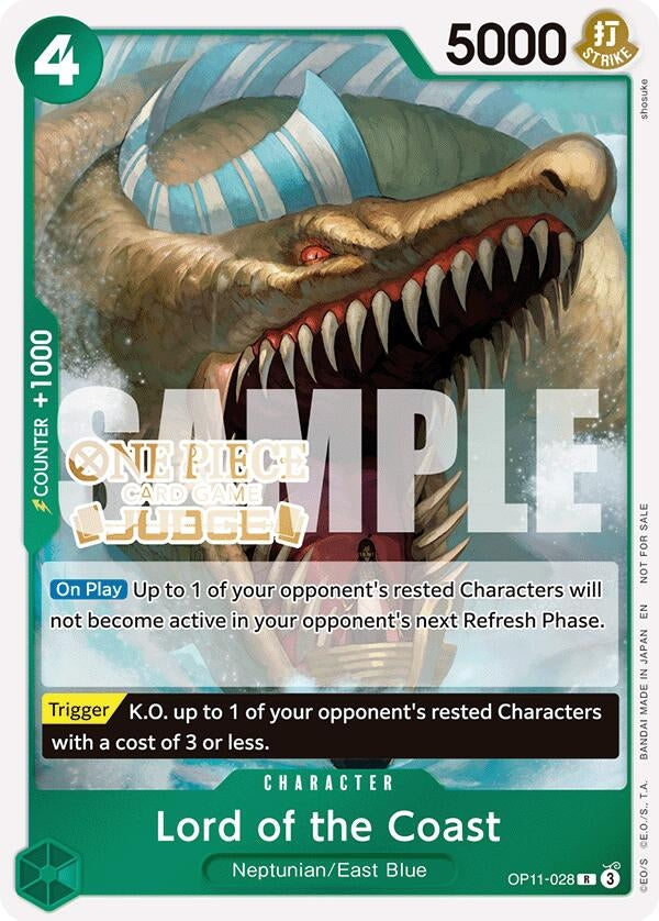 Image for Lord of the Coast (Judge Pack Vol. 7) (OP11-028) (One Piece Promotion Cards) - One Piece Card Game
