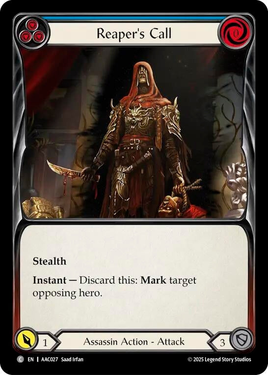 Image for Reaper's Call (AAC027) - Flesh and Blood TCG