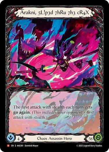 Image for Arakni, 5L!p3d 7hRu 7h3 cR4X (Extended Art) (AAC001) - Flesh and Blood TCG