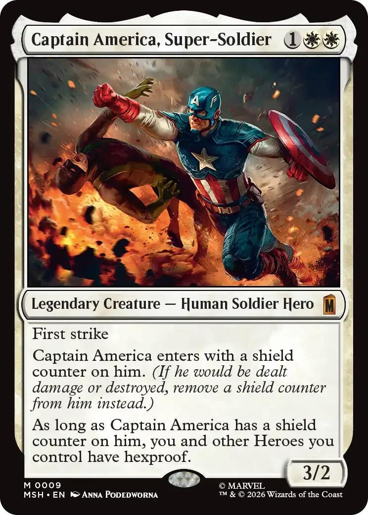 Image for Captain America, Super-Soldier (9) (Marvel Super Heroes) - Magic: The Gathering