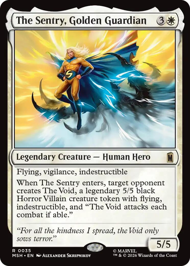Image for The Sentry, Golden Guardian (35) (Marvel Super Heroes) - Magic: The Gathering