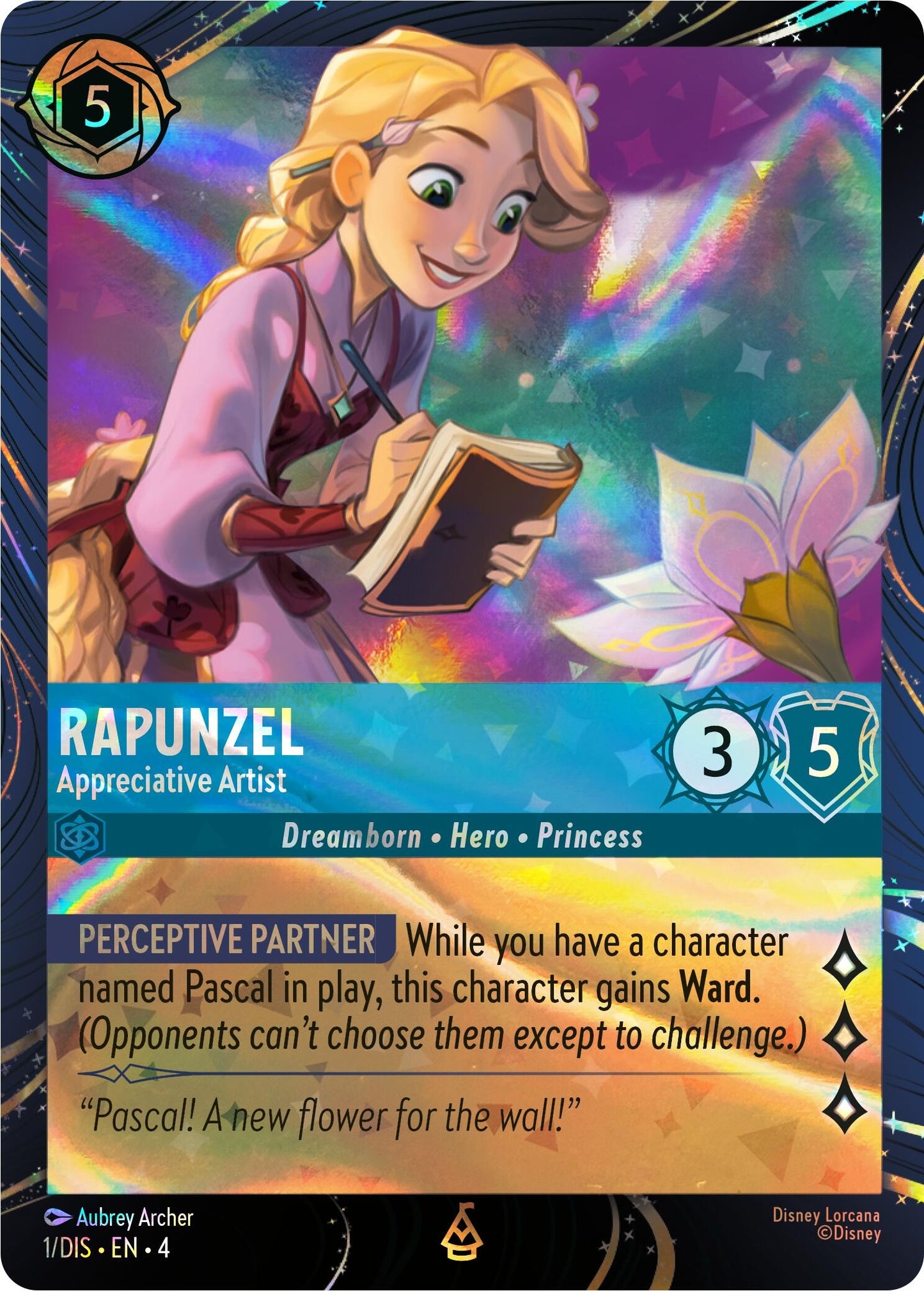 Image for Rapunzel - Appreciative Artist (1) (Disney Lorcana Promo Cards) - Disney Lorcana
