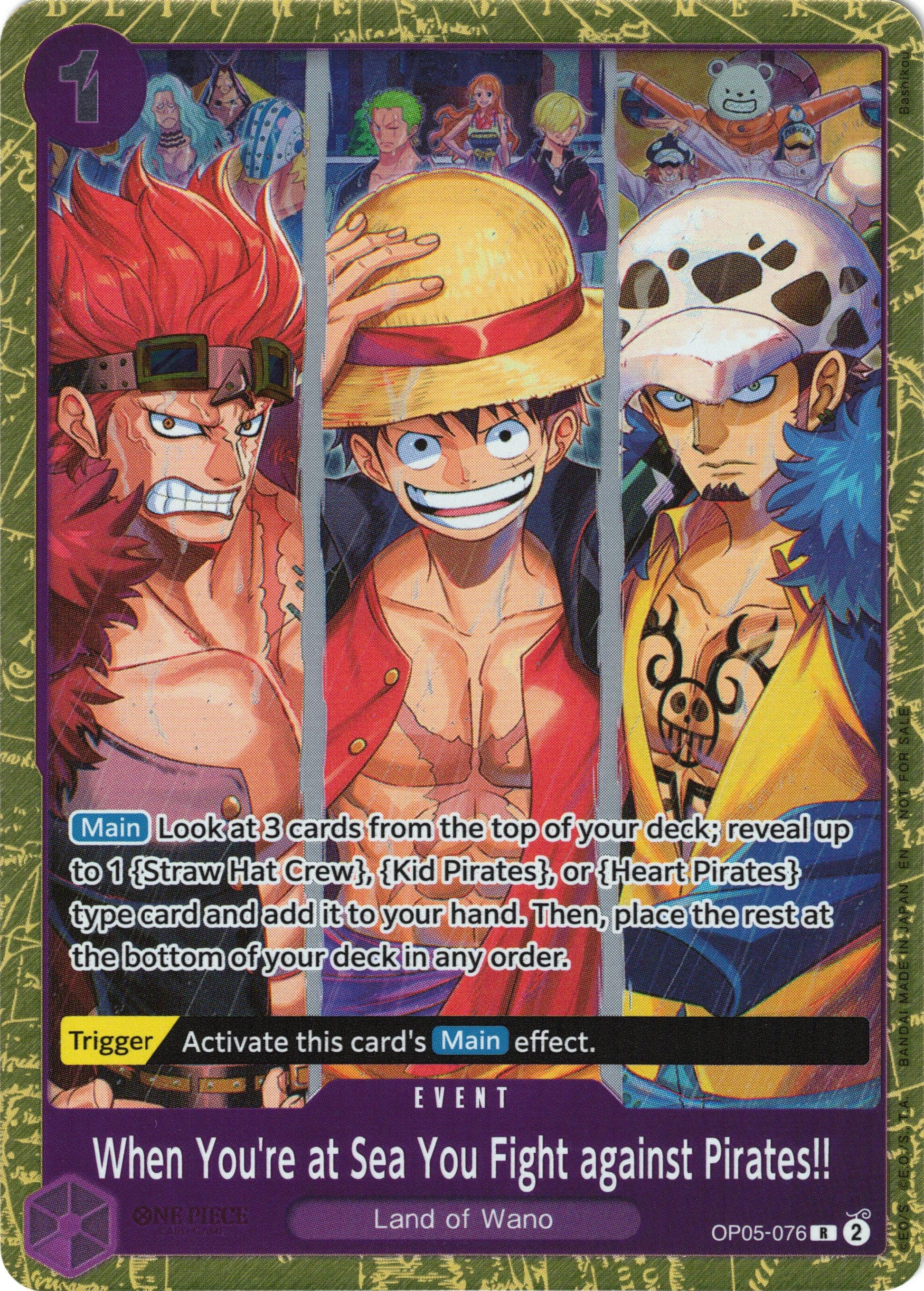 Image for When You're at Sea You Fight against Pirates!! (2025 Pirates League Finals Textured Foil) (OP05-076) (One Piece Promotion Cards) - One Piece Card Game