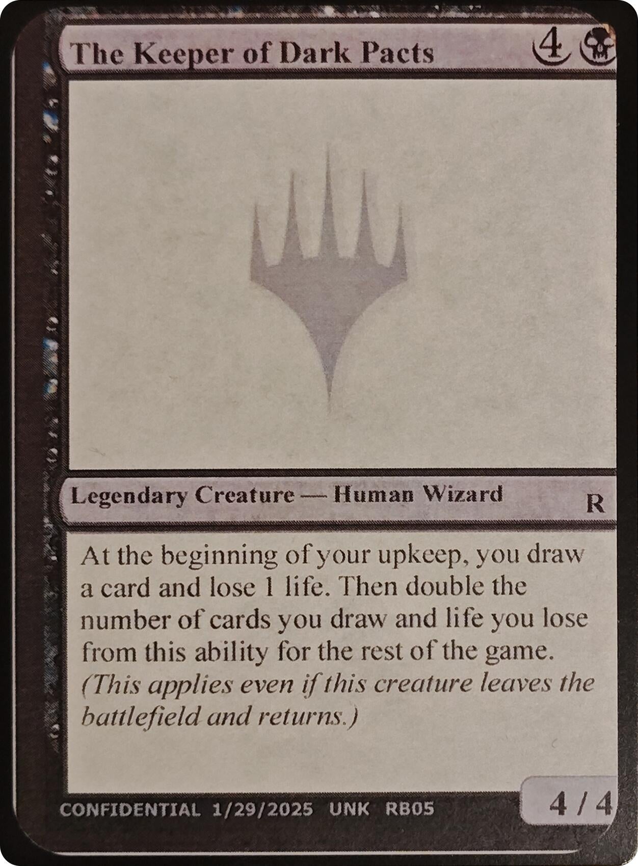 Image for The Keeper of Dark Pacts (Un-Known Event Playtest Cards) - Magic: The Gathering